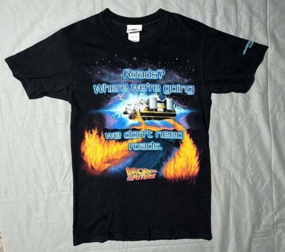 Universal Studios Florida Back to the Future Graphic T-Shirt Size S